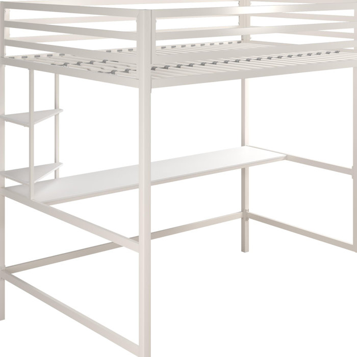 Novogratz Maxwell Metal Loft Bed with BuiltinDesk by Novogratz & Reviews Wayfair